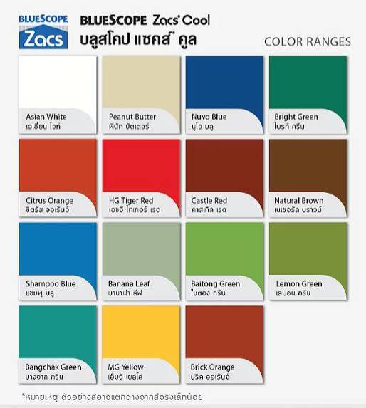 สีหลังคาเมทัลชีท